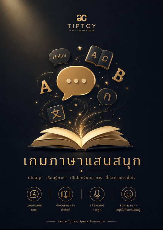 ปกแคตตาล็อกเกมภาษาแสนสนุก